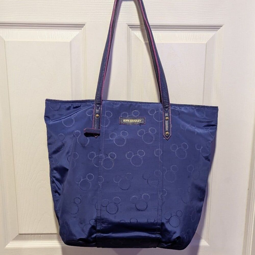 Disney Parks Vera Bradley Mickey Mouse Violet Tote Bag Purse Whimsy Collectors